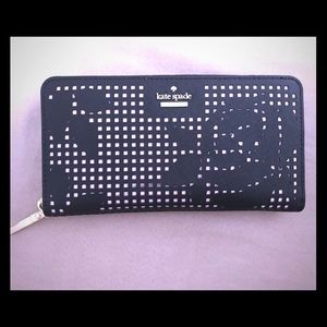 Kate Spade Cameron Street Perforated Rose Wallet